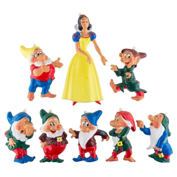 A Set of"Snow White" Plastic Wall Decorations.
