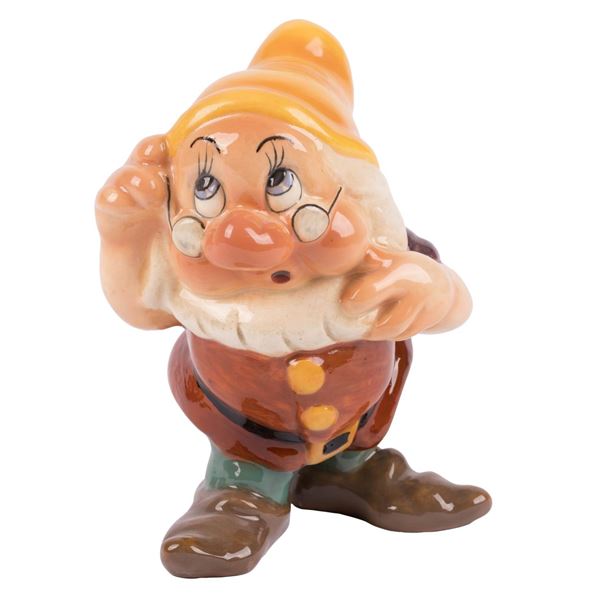 A "Snow White" Doc Large Ceramic Figurine by Zaccagnini.