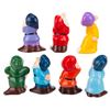Image 2 : A Set of Wuxi Huishan"Snow White and the Seven Dwarfs" Clay Figurines.