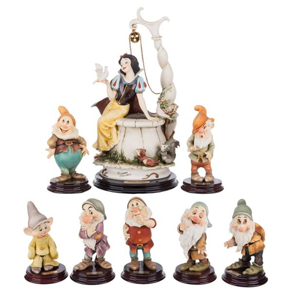 A"Snow White" Giuseppe Armani Sculpture Set.