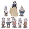 Image 1 : A Lladro"Snow White and the Seven Dwarfs" Figurine Set.