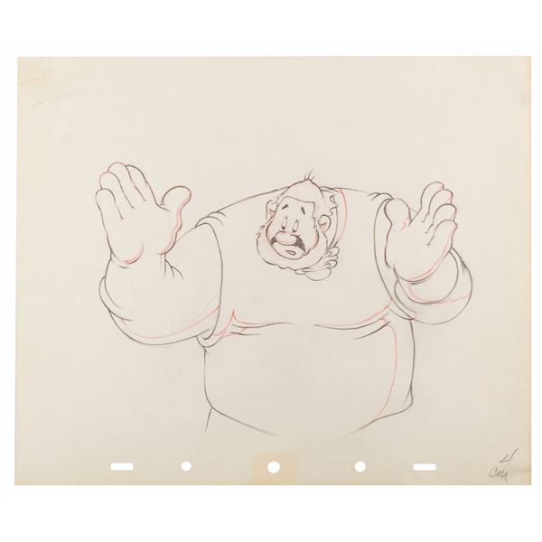 A"The Brave Little Tailor" Production Drawing.