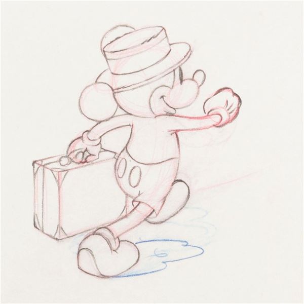 A"Society Dog Show" Mickey Mouse Production Drawing.