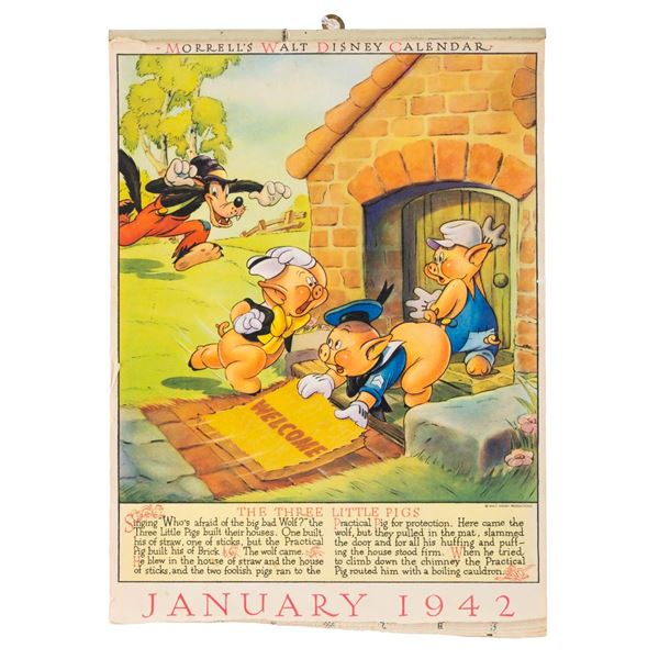 A Rare Morrell Hams Disney Calendar.