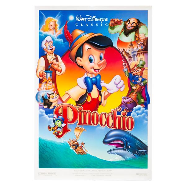 A"Pinocchio" 1992 Re-Release One-Sheet.