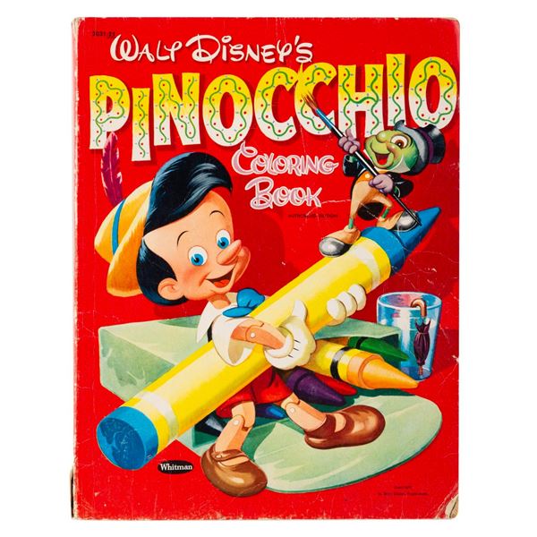 A Walt Disney's"Pinocchio" Coloring Book.