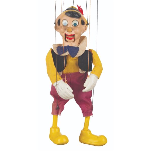 A Peter Puppet Playthings"Pinocchio" Marionette with Box.