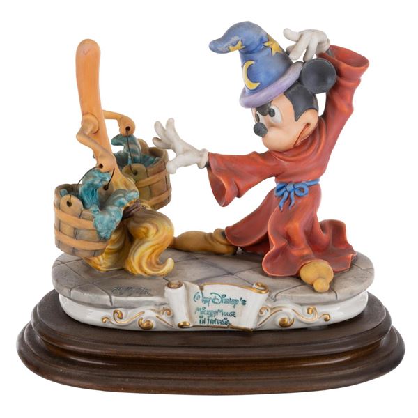 A "Fantasia" Sorcerer Mickey Capodimonte Figure.