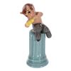 Image 1 : "Fantasia" Satyr and Pillar Ceramic Figurines.