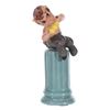 Image 5 : "Fantasia" Satyr and Pillar Ceramic Figurines.