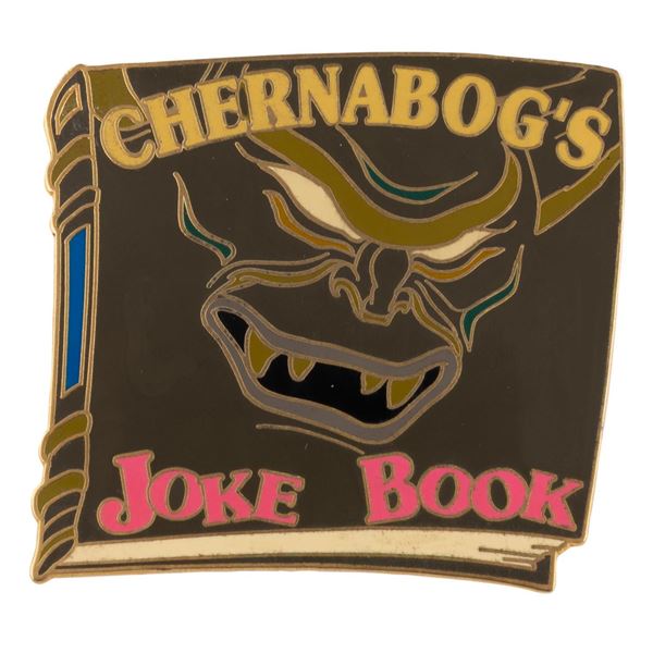 A Disney Auctions Chernabog's Joke Book Pin.