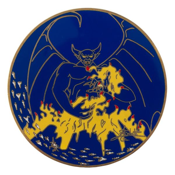 An Elisabete Gomes Chernabog Jumbo Pin.