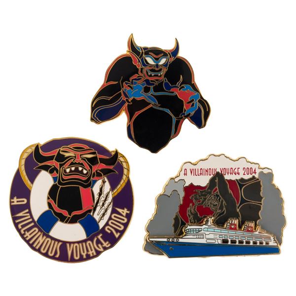 A Trio of Chernabog Villainous Voyage Pins.