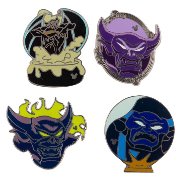 A Collection of Chernabog Hidden Mickey Pins.