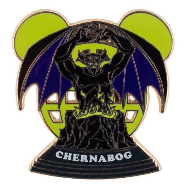 A Walt Disney World Ear Globe Chernabog Pin.