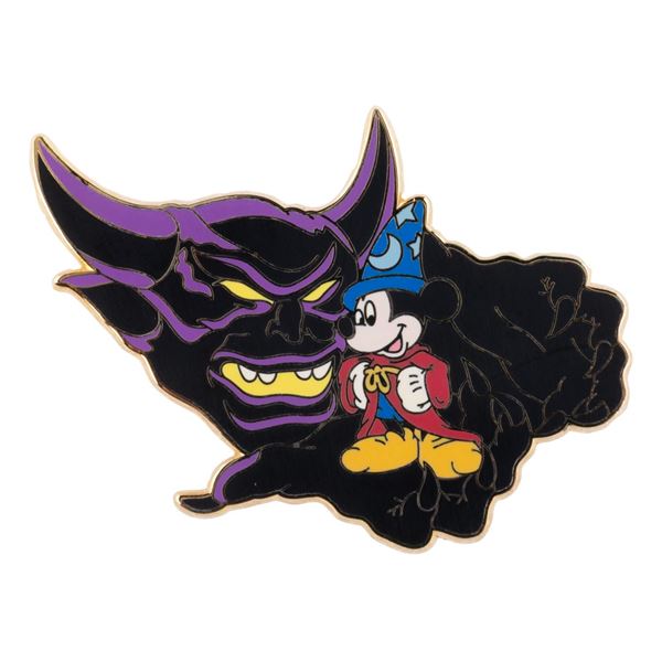 A Cast Exclusive Chernabog and Sorcerer Mickey Pin.