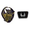Image 1 : A Pair of Chernabog 13 Reflections of Evil Pins.