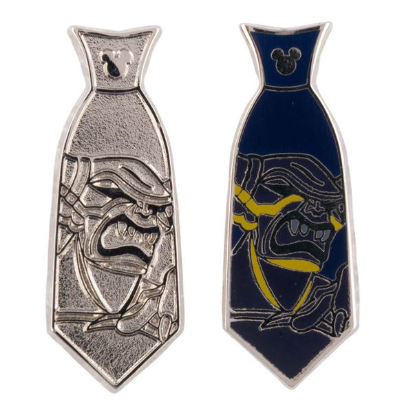 A Pair of Chernabog Hidden Mickey Tie Pins.