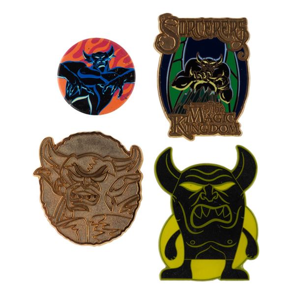 A Collection of Chernabog Pins.