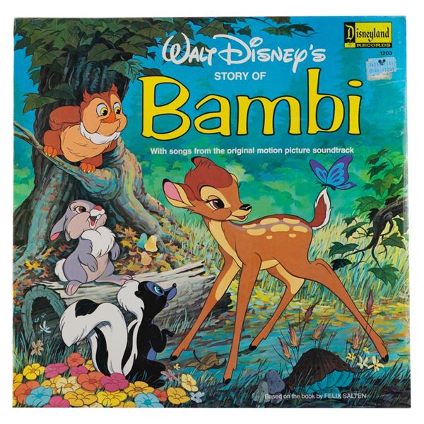A"Walt Disney's Story of Bambi" Record Album.