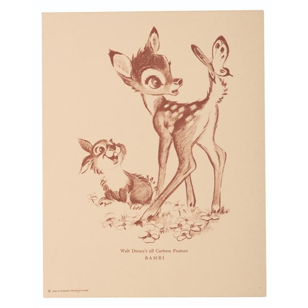 A "Bambi" Fan Card.