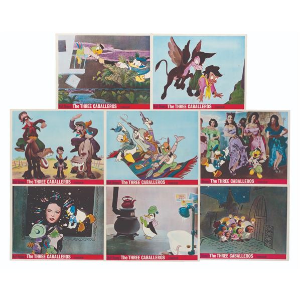 A Set of "The Three Caballeros" 1979 United Kingdom Lobby Cards.
