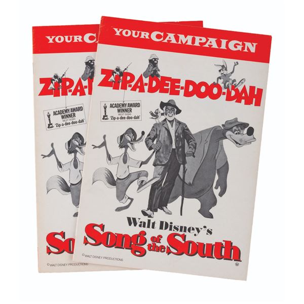 A Pair of "Song of the South" 1974 Re-Release Campaign Booklets.