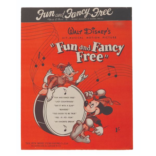 "Fun and Fancy Free" Sheet Music.