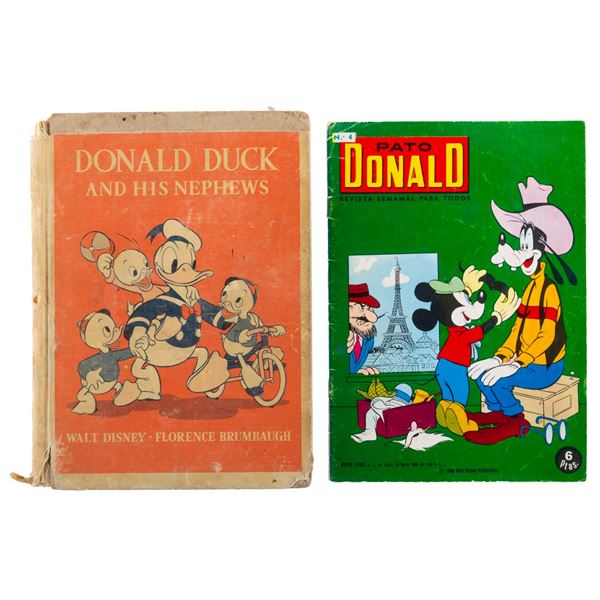 A 1940s Donald Duck Book and 1960s Spanish Comic.
