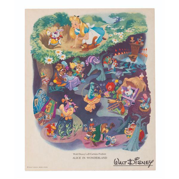An "Alice in Wonderland" Fan Card.