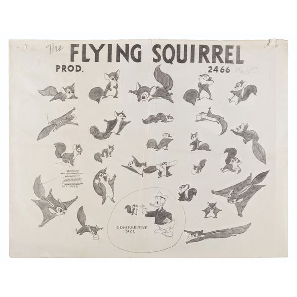 A "The Flying Squirrel" Model Sheet.
