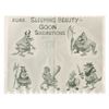 Image 1 : A "Sleeping Beauty" Goons Photostat Model Sheet.