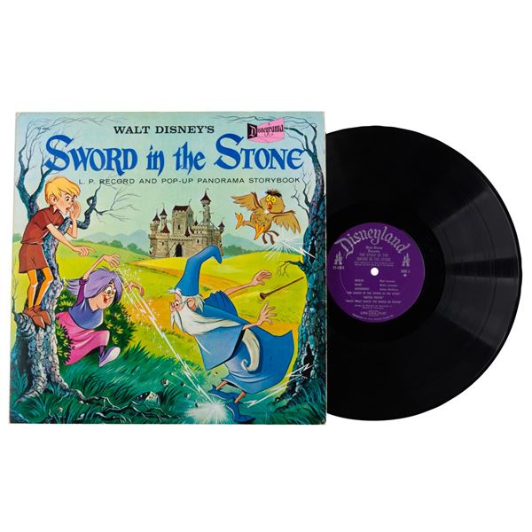 A "Sword in the Stone" Record and Pop-Up Storybook.
