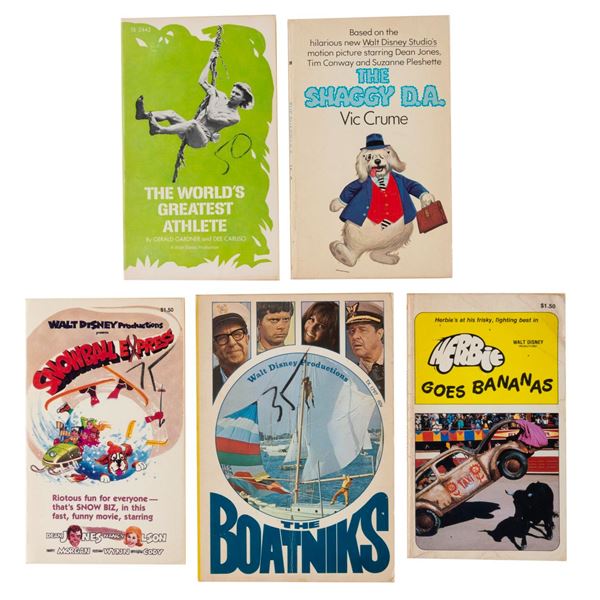 A Set of 1970s Disney Live-Action Paperback Books.