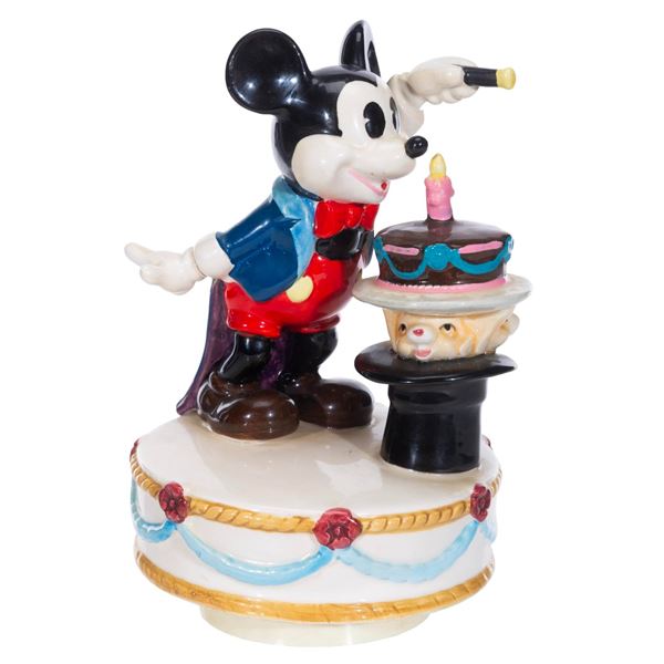 A Magician Mickey Mouse Birthday Cake Music Box.