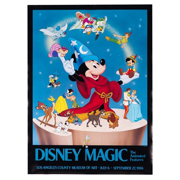 A Disney Magic 1986 LACMA Exhibit Poster.