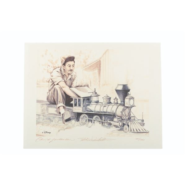 A Walt Disney: Train Lover Extraordinaire Limited Edition Print.
