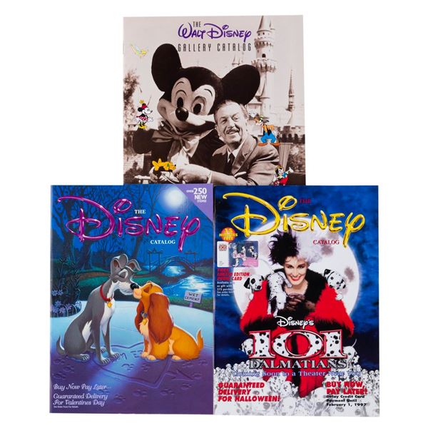 A Trio of 1990s Disney Catalogs.