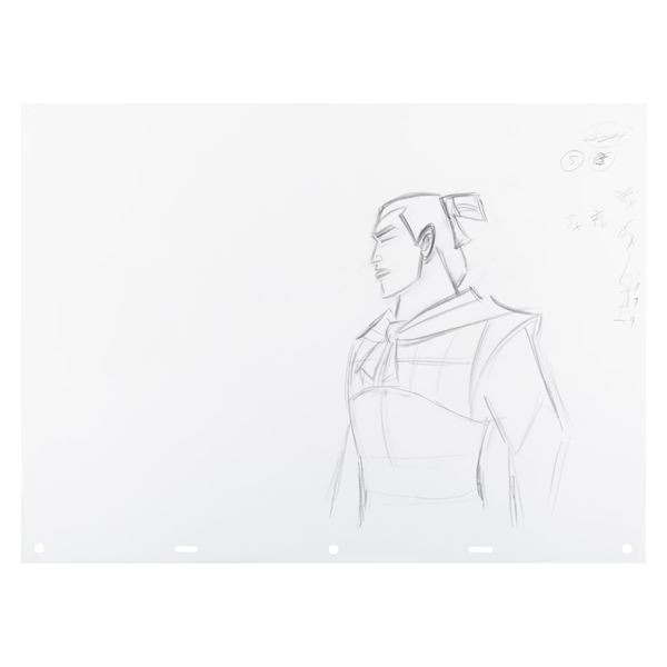 A "Mulan" Li Shang Production Drawing.