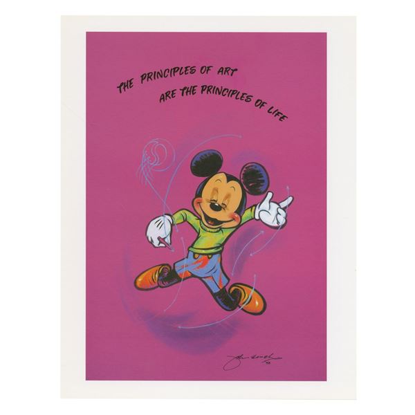 A Mickey Mouse Motivational"Principles" Print.