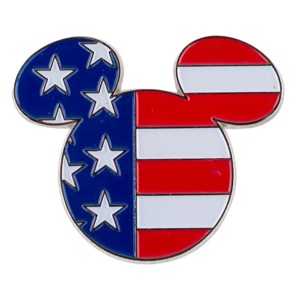 An American Flag Mickey Mouse Bolo Tie Clasp.