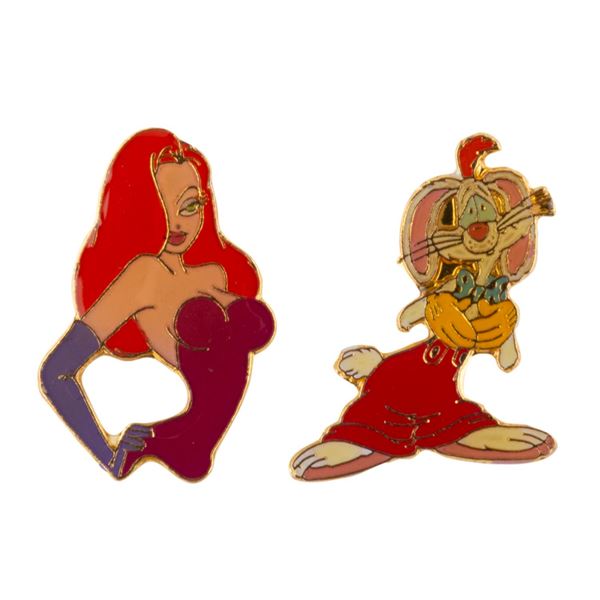 A Roger Rabbit and Jessica Pin Set.
