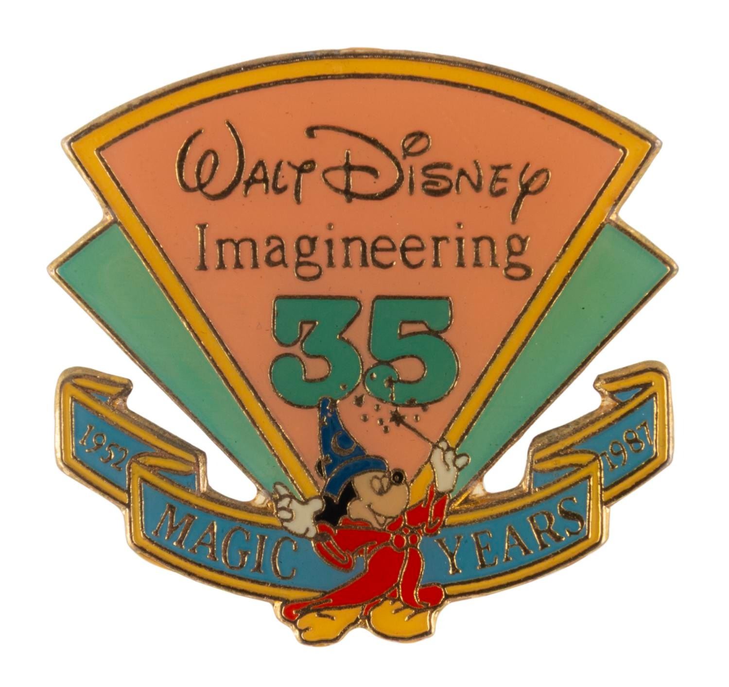 A Walt Disney Imagineering 35th Anniversary Pin. - Van Eaton Galleries