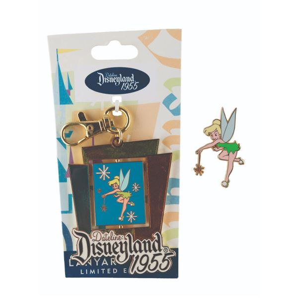 A Dateline Disneyland Tinker Bell Pin and Keychain.