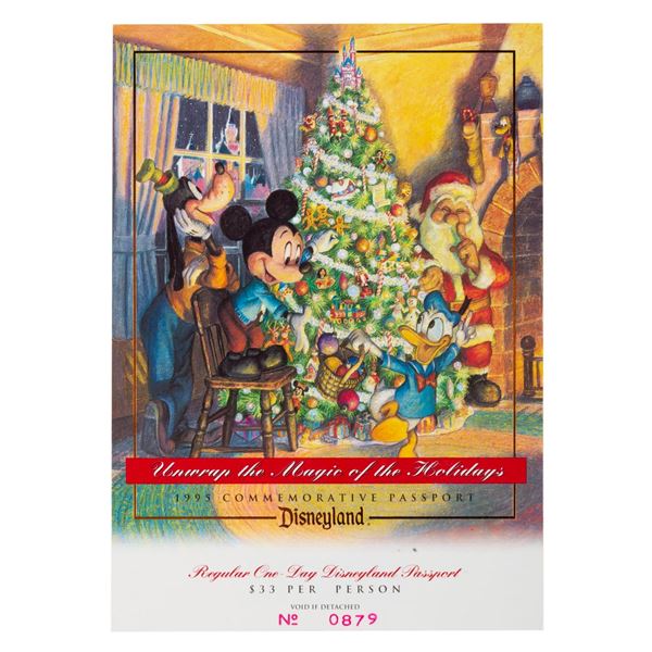 A 1995 Disneyland Holiday Commemorative Passport.