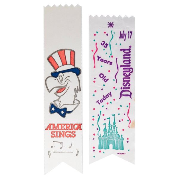 A Pair of Disneyland Event Cast Member Ribbons.