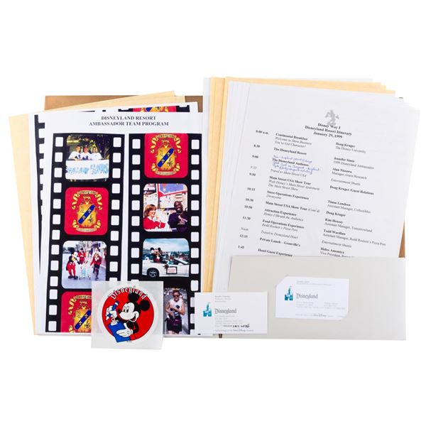 A Disneyland Ambassador Program Folder.