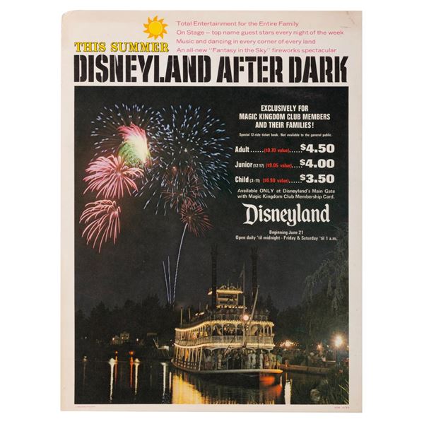 A Disneyland After Dark Flyer.
