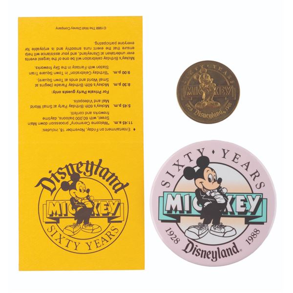 A Collection of Mickey's 60th Birthday Souvenirs.