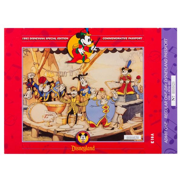 A 1993 Disneyana Special Edition Disneyland Passport.